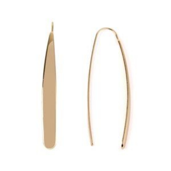 Earrings, gold threader - Picture 2 of 3